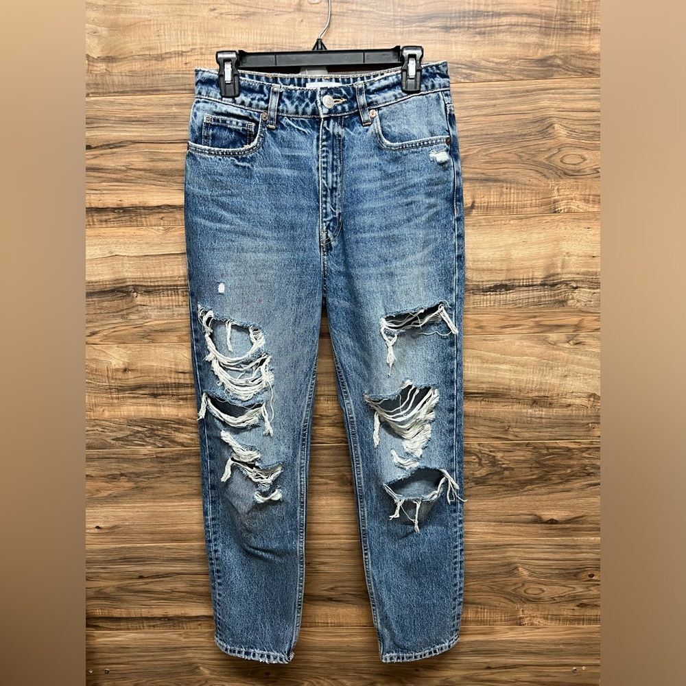 Zara distressed jeans 6